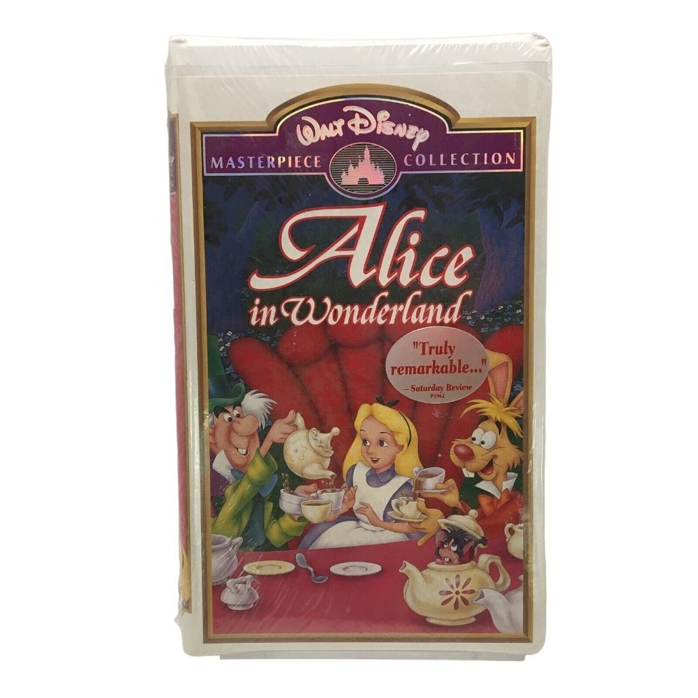 Alice In Wonderland Walt Disney Masterpiece Collection Clamshell VHS 036 Sealed